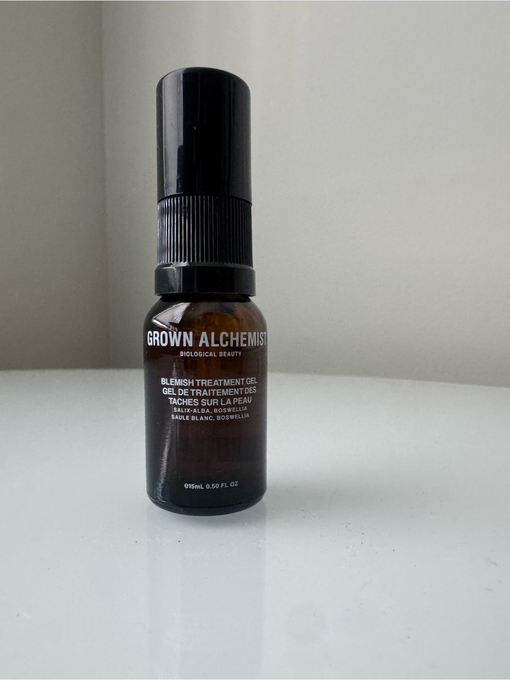 Grown Alchemist Blemish Treatment Gel Skincare .5 fL oz Stunning Brown Bottle